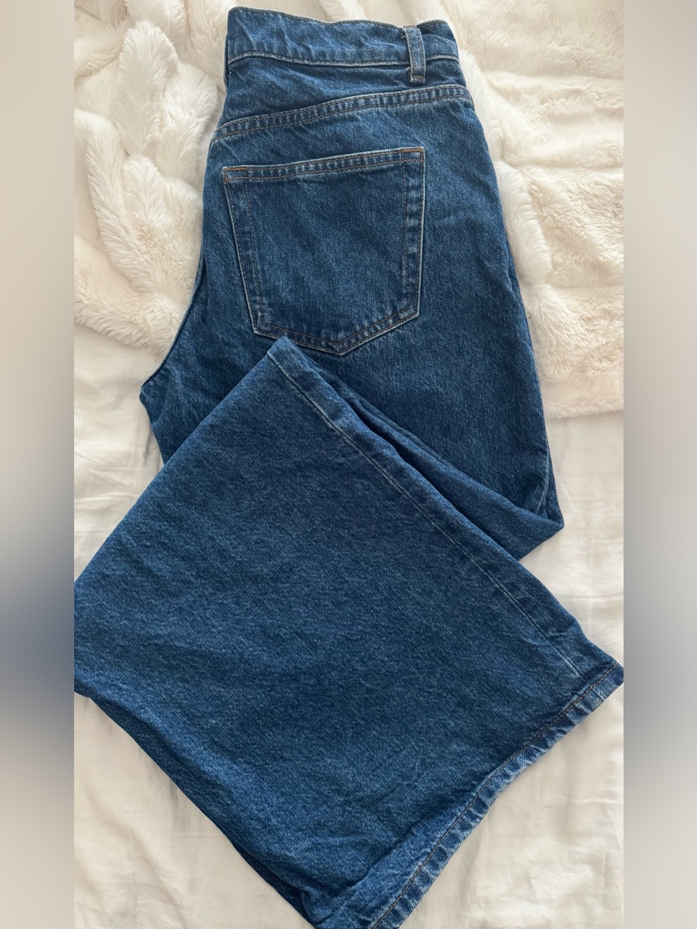 Reformation Dark Blue Straight Jeans - Picture 4 of 5